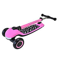 Самокат 3-х колісний SC9026 складний музичний зі світними колесами PU LED 3 кольори, фото 9