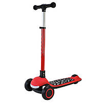 Самокат 3-х колісний SC9026 складний музичний зі світними колесами PU LED 3 кольори, фото 10