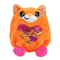 М'яка іграшка C2371 котики, англ. музика, звуки, в колбі, 6 шт дисплей-бокс, фото 5