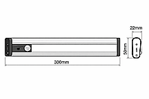 Підсвітка для меблів LEDVANCE LINEARLED MOBILE 300 мм 1,5 Вт 4000K USB-заряджання, вбудований акумулятор, фото 3