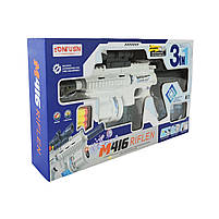 Автомат іграшковий 6313 на гелевих кулях та присосках батарейки, фото 3