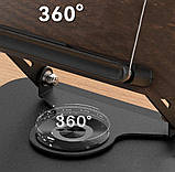 Підставка для ноутбука, деревʼяна платформа 34×24 см, поворотна база 360°, фото 3