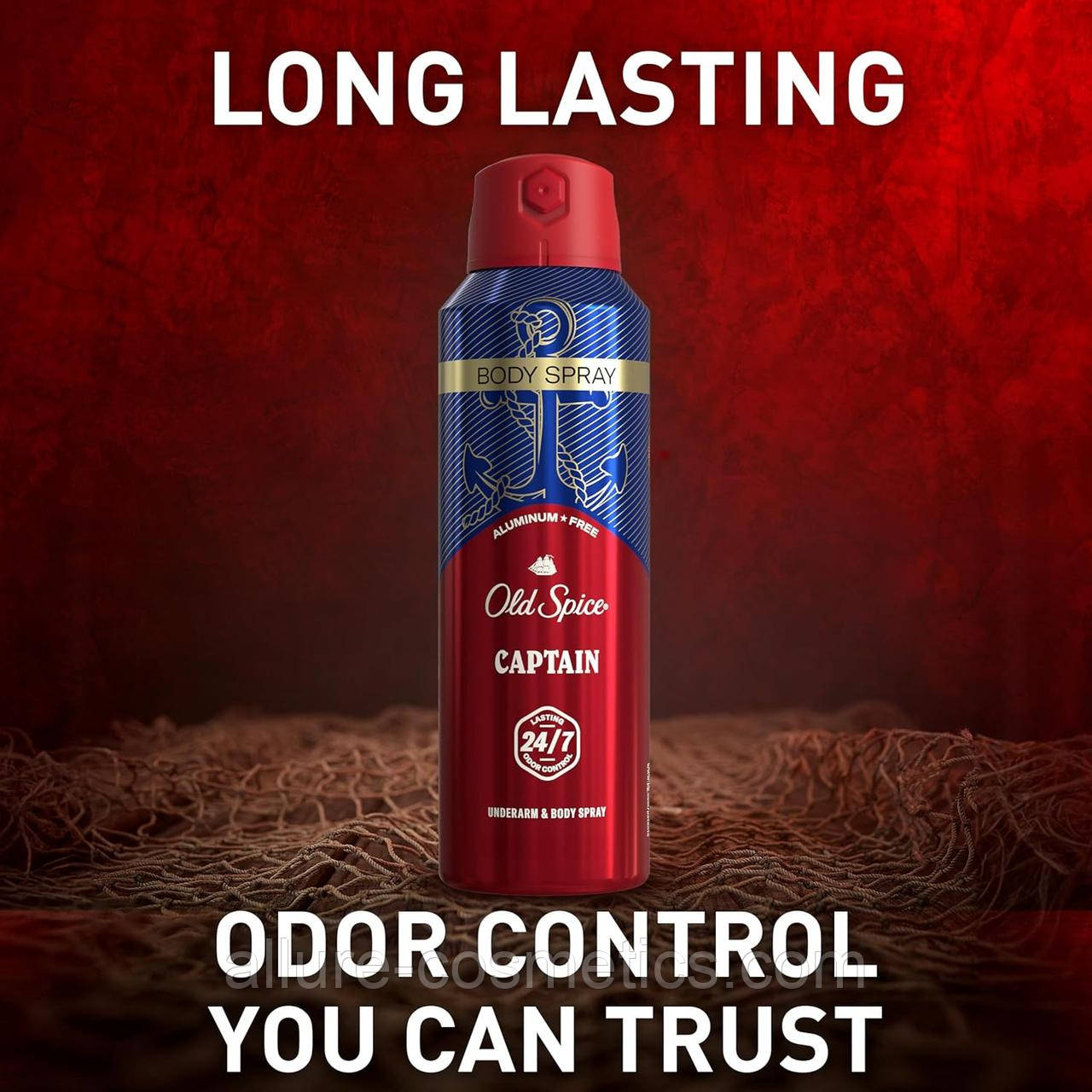 Дезодорант спрей Old Spice Body Spray Deodorant Captain (США) 144g, фото 1