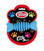 Іграшка для собак Кісточка SuperDent Pet Nova 12 см синій