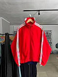 Флісова кофта з лампасами на блискавці унісекс 42-48, фото 4