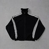 Флісова кофта з лампасами на блискавці унісекс 42-48, фото 6