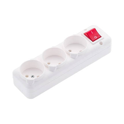 Колодка Колодка 3 гнізда без з/к з кнопкою NA-UEA 3015-KA UAE, фото 1