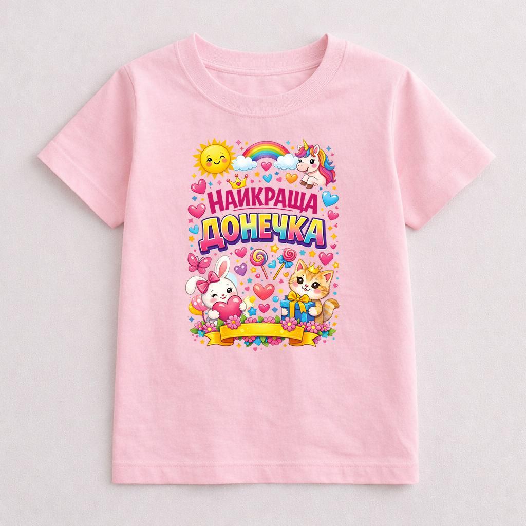 Дитяча футболка з принтом «Найкраща донечка»