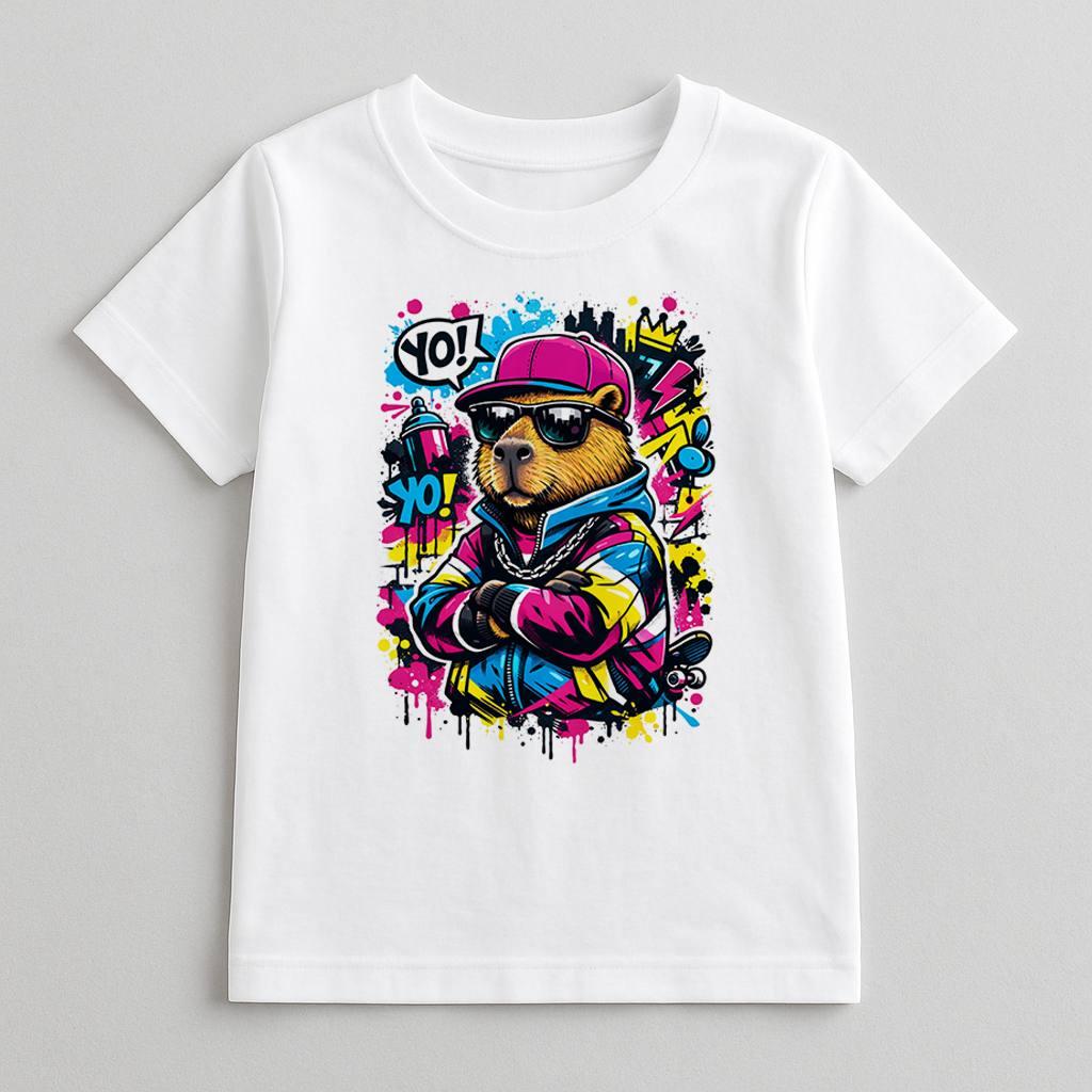 Дитяча футболка з принтом «Крута капібара»