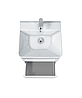Тумба Палермо 50-U Vivace з умивальником біла підвісна / підлогова, фото 7