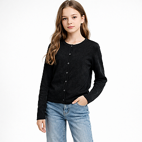 Чорна кофта на гудзиках з люрексною ниткою на дівчинку  OVS Розмір 12-13 років 158 см