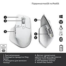Миша Logitech MX Master 3S Pale Grey (910-006560), фото 4