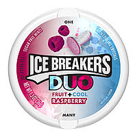 Льодяники драже ICE BREAKERS Sugar Free Mints DUO Fruit + Cool Raspberry 36g