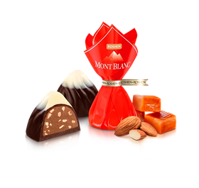 Цукерки Монблан з карамелізованим мигдалем 1кг. Рошен