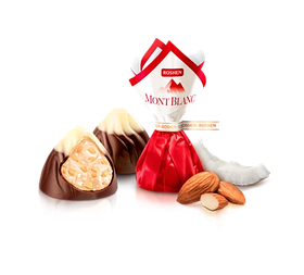 Цукерки Монблан з подр. мигдалем та кокосовим кремом 1кг Рошен