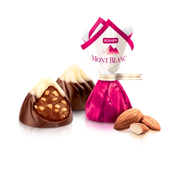 Цукерки Монблан з подрібненим мигдалем 1 кг. ТМ Рошен