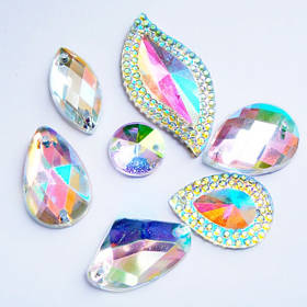 Стрази кольору crystal ab (хамелеони)