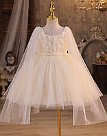 Святкова сукня для дівчинки 5 6 років з фатином, метеликами ,бусинками та косичкою на талії