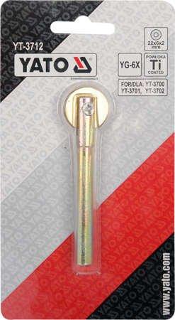 Ролик для плиткорізу з тримачем 22х6х2мм YATO, фото 1