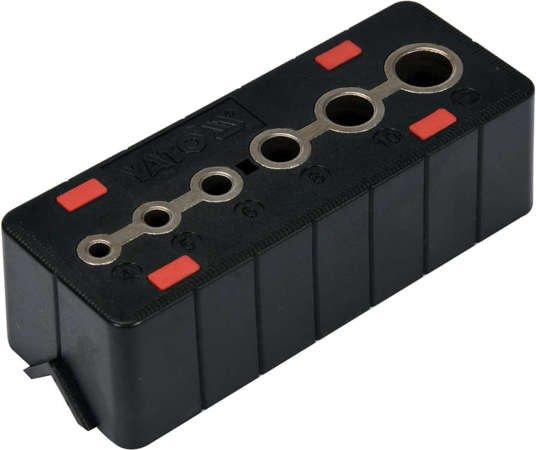 Шаблон для свердління отворів 4, 5, 6, 8, 10 і 12 мм YATO, фото 1