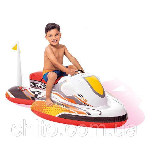 Скутер ntex 57520 надувний плотик 117-77 см для плавання, фото 1