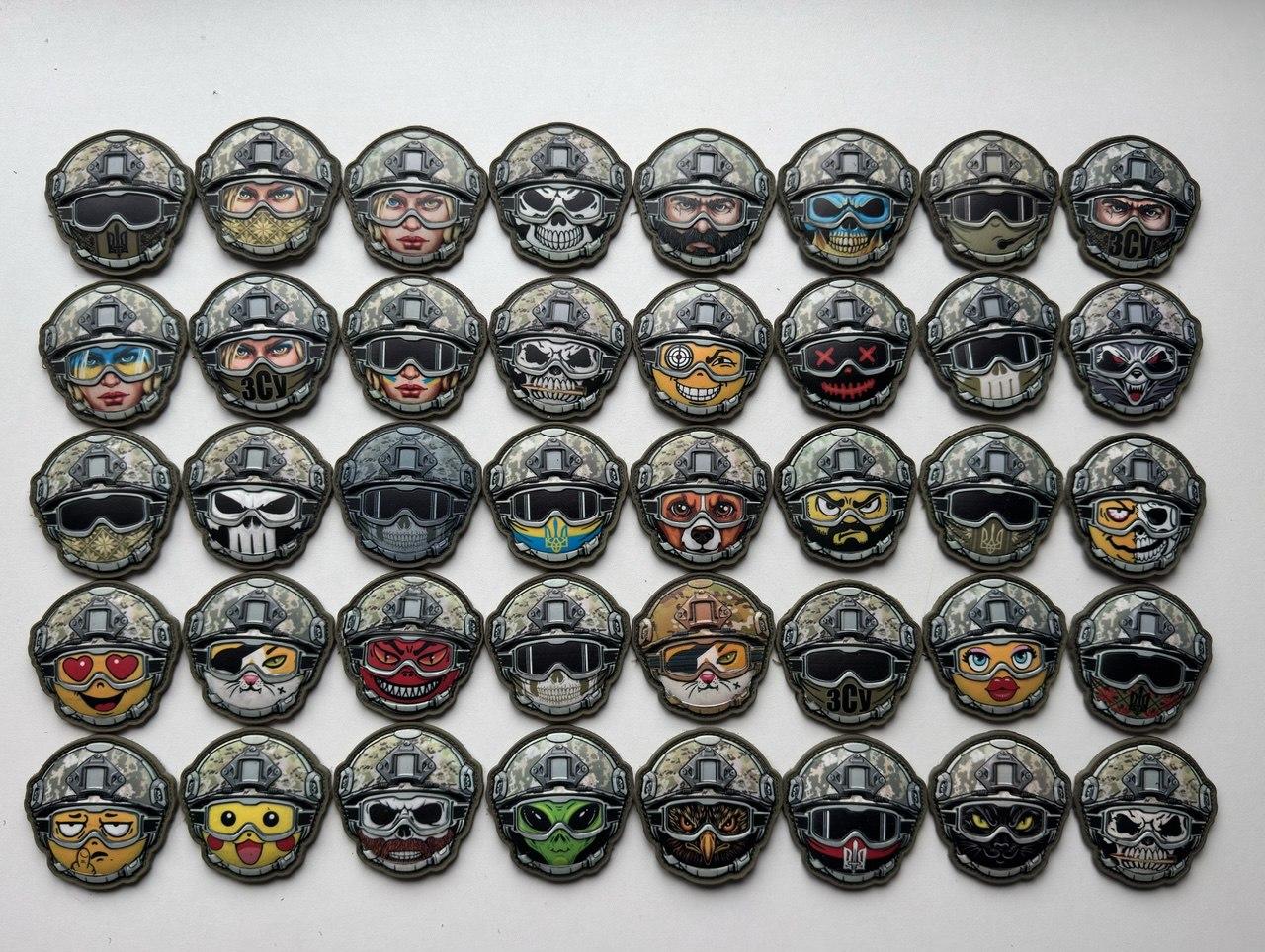 Шеврон Смайл 2D ПВХ на липучці | Тактичний патч 63×65 мм