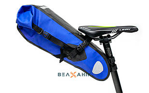 Велосумка під сідло BRAVVOS A2-402 62х14х17 см чорно-синя