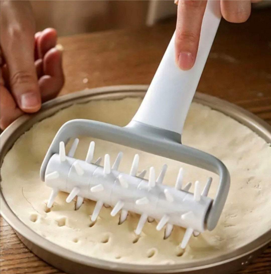 Валик ролик для тіста з шипами Докер 12х20 см, фото 1