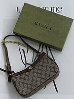 Сумка Gucci Ophidia коричневий з короткою ручкою Є