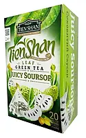 Зеленый чай с саусепом в пирамидках Тянь Шань 20 шт.