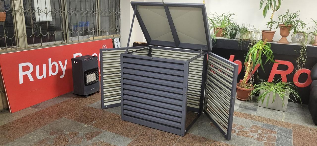 Кожух для потужного генератора металевий захисний з жалюзі Корпус для генератора, фото 1