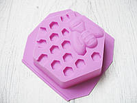 Силіконова форма для мила "Медова сота"