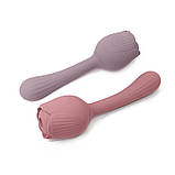 Вібратор у формі тюльпану з вакуумною стимуляцією Sweet Em Velvet Lure Рожевий, фото 8