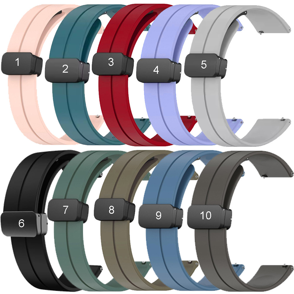 Ремінець силікон (магніт) для годинників 20 мм, фото 1