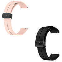 Ремінець силікон (магніт) для Amazfit 3R, POP 3S, Bip 5, Bip 6