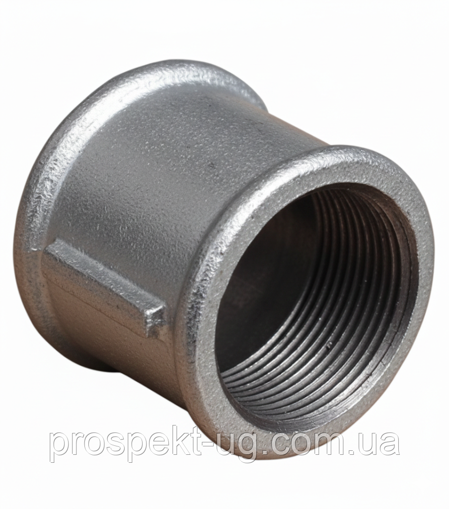 Муфта чавунна оцинкована Ду15 (1/2"), фото 1