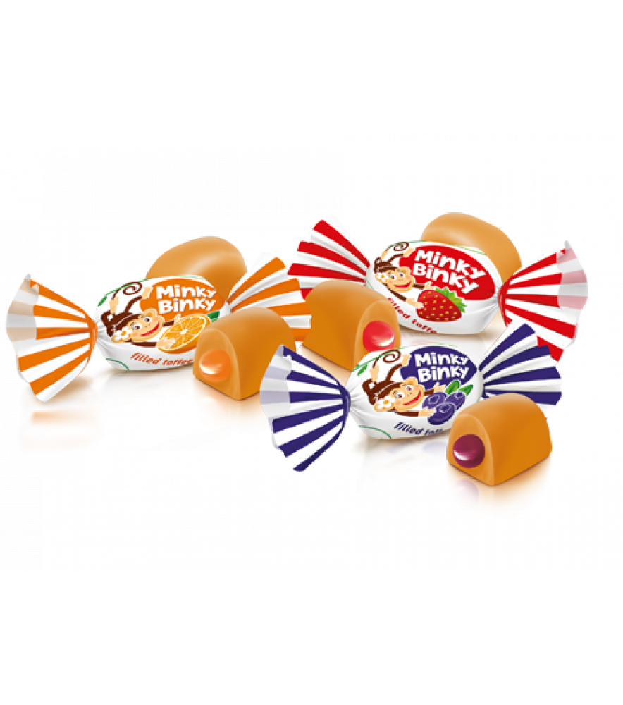 Цукерки Minky Binky з желейною начинкою 1 кг ТМ Рошен, фото 1