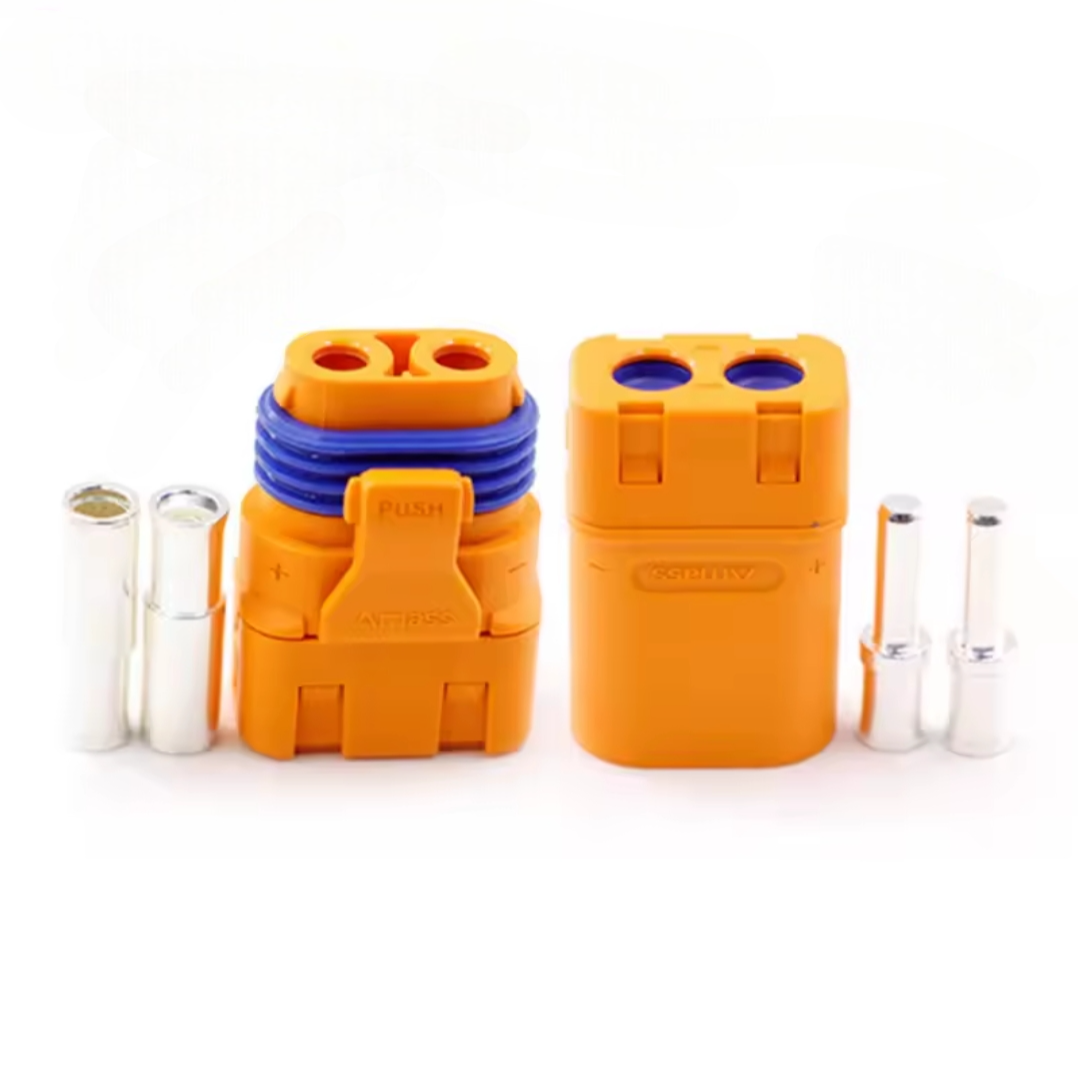 Роз'єми Amass LFB30-F/M LFB30 обтискні мідні посрібні контакти водонепроникні (тато+мама), фото 1