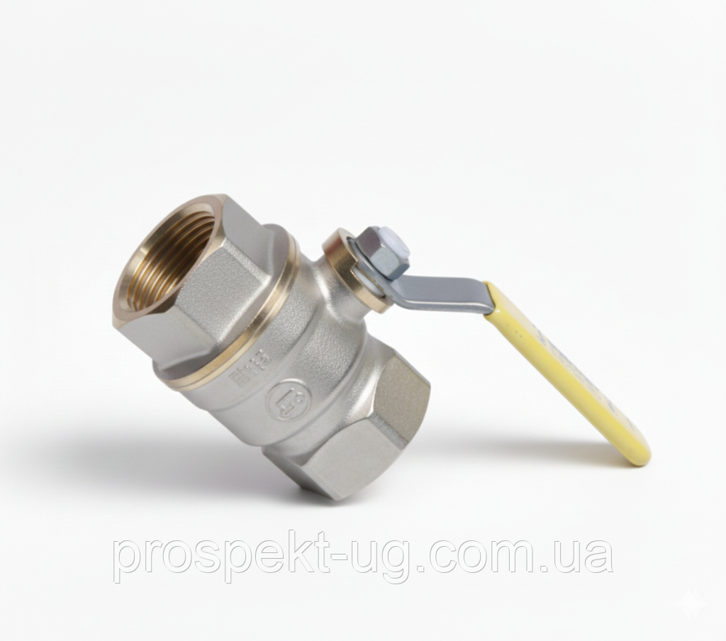 Кран шаровий латунний газовий 1" (Ду25) ВВ важіль Giacomini, фото 1