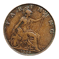 Велика Британія 1 фартінг, 1908