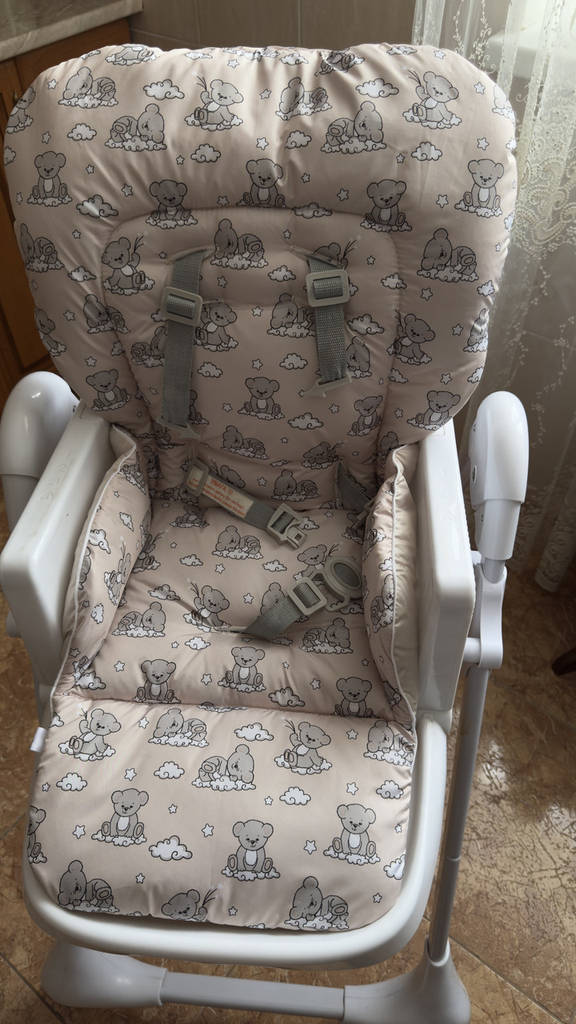 Чохол на стільчик для годування Bambi M 3233 плащівка Ведмедики на бежевому DavLu (B-00012) - фото покупців 2