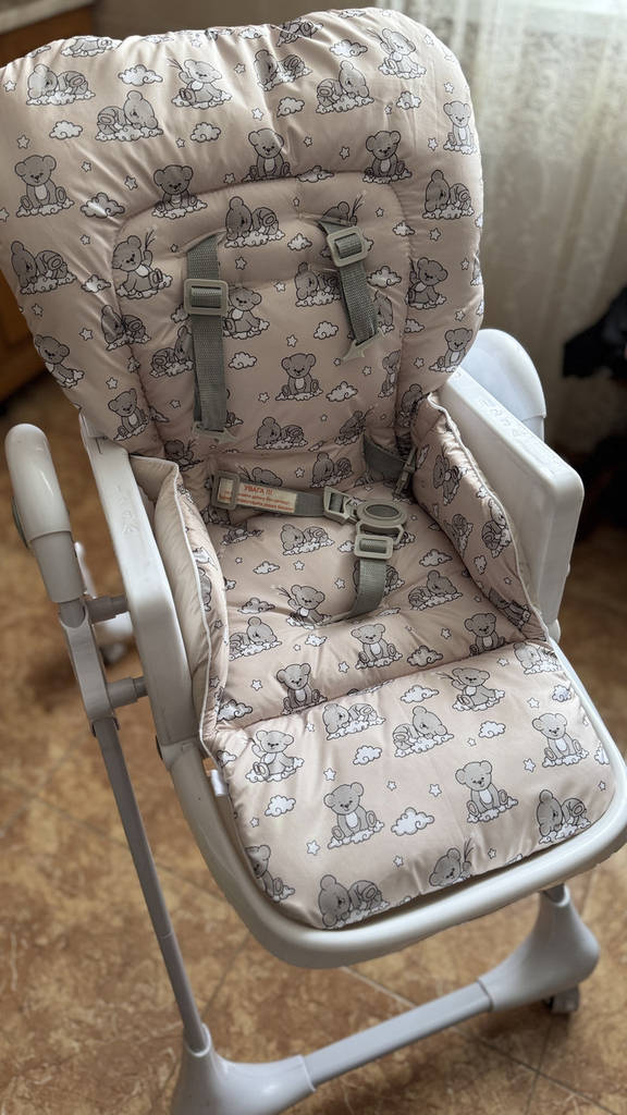 Чохол на стільчик для годування Bambi M 3233 плащівка Ведмедики на бежевому DavLu (B-00012) - фото покупців 3