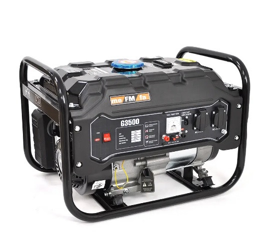 Бензиновий електрогенератор meFMfa G3500Е 3 кВт, однофазний, мідна обмотка, ручний стартер, резервне живлення, фото 1