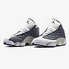 Жіночі та чоловічі кросівки Jordan 13 Retro Atmosphere Grey сірі кеди Джордан 13 Ретро шкіра гума демісезон унісекс В'єтнам, фото 3