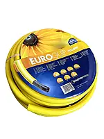 Шланг для поливу 20м 3/4"(18мм). Tecnotubi Euro Guip Yellow, армований ПВХ 3 шари 8 bar Італія
