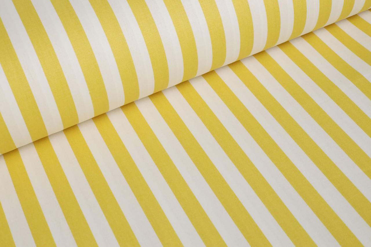 Ранфорс 240 см Смужки 13 мм ЖОВТІ