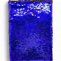 Блокнот "Паетки" 80 листов, А5 (синий)