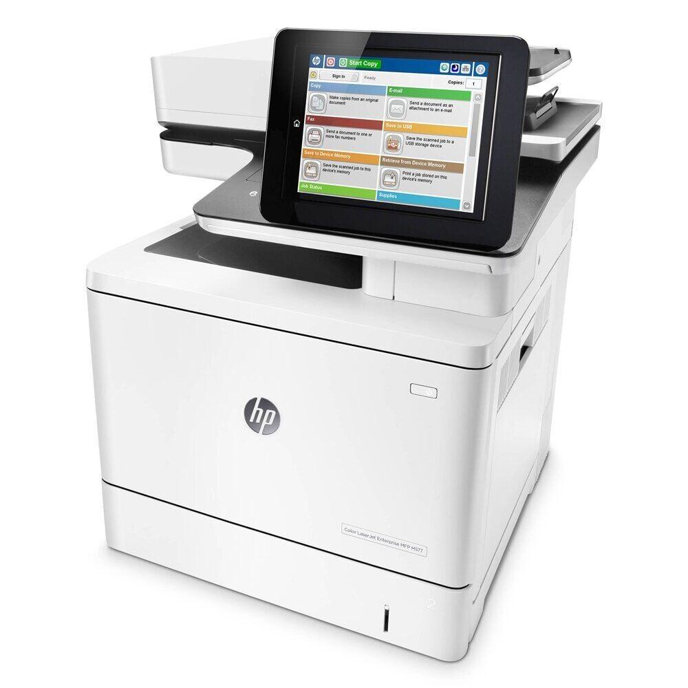 БФП HP LaserJet Enterprise M577  / Лазерний кольоровий друк / 1200x1200 dpi / A4 / 38 стор/хв / Ethernet, USB 2.0 / ePrint