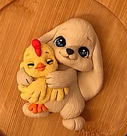 Молд 2Д Зайчик з курчатком