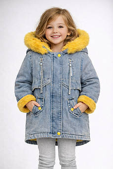 Куртка підліткова для дівчинки демісезонна синього кольору. 207878M